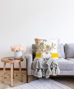 - Sonil-K-233-Gorsel2 - Realhomes  Baykuş Desen Dijital Baskılı Dekoratif Raşel Kadife Yastık Kırlent Kılıfı Realhomes