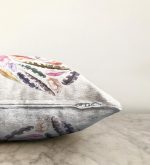 Renkli Tüyler Kalp Motifli Dekoratif Raşel Kadife Yastık Kırlent Kılıfı Realhomes