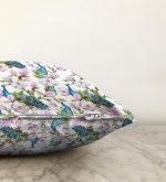 - Sonil-K-2344-Gorsel3 - Realhomes  Tavuzkuşu ve Çiçek Motifli Dekoratif Raşel Kadife Yastık Kırlent Kılıfı Realhomes