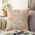 - Sonil-K-2352-Gorsel1 - Realhomes  Ogea Çiçek Desenli Modern Raşel Kadife Yastık Kırlent Kılıfı Realhomes