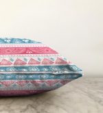 - Sonil-K-2357-Gorsel3 - Realhomes  Mavi Pembe Etnik Desenli Dekoratif Raşel Kadife Yastık Kırlent Kılıfı Realhomes