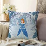 - Sonil-K-2365-Gorsel1 - Realhomes Sindirella Prenses Dijital Baskılı Raşel Kadife Yastık Kırlent Kılıfı Realhomes