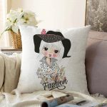 - Sonil-K-2368-Gorsel1 - Realhomes  Fashion Girl Dijital Baskılı Raşel Kadife Yastık Kırlent Kılıfı Realhomes