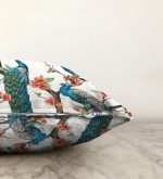 Tavuz Kuşu Dijital Baskılı Dijital Raşel Kadife Yastık Kırlent Kılıfı Realhomes