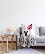 - Sonil-K-2371-Gorsel2 - Realhomes  Love Uğurböceği Desenli Dekoratif Raşel Kadife Yastık Kırlent Kılıfı Realhomes