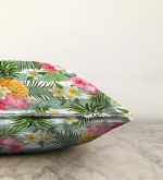 - Sonil-K-2375-Gorsel3 - Realhomes  Tropik Bitki Desenli Dijital Baskılı Raşel Kadife Yastık Kırlent Kılıfı Realhomes