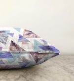 - Sonil-K-2385-Gorsel3 - Realhomes  Mavi Geometrik Şekilli Palmiye Motifli Dijital Baskılı Raşel Kadife Yastık Kırlent Kılıfı Realhomes