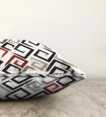 Labirent Çizimli Modern Dijital Baskılı Raşel Kadife Yastık Kılıfı Realhomes