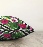 Kara Zigzag Desenli Ogea Motifli Dekoratif Raşel Kadife Yastık Kırlent Kılıfı Realhomes