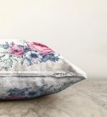 - Sonil-K-2415-Gorsel3 - Realhomes Lila Renk Begonya Motifli Dijital Baskılı Raşel Kadife Yastık Kırlent Kılıfı Realhomes