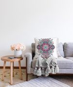 - Sonil-K-2418-Gorsel2 - Realhomes  Köşegen Çini Desenli Dekoratif Raşel Kadife Yastık Kırlent Kılıfı Realhomes