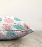 Renkli Elmalar Dijital Baskılı Raşel Kadife Yastık Kırlent Kılıfı Realhomes