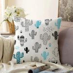 - Sonil-K-2427-Gorsel1 - Realhomes  Puanlı Çöl Bitkisi Raşel Kadife Yastık Kırlent Kılıfı Realhomes