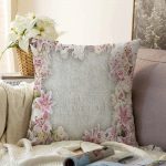 Çiçek Dünyası Dijital Baskılı Dekoratif Raşel Kadife Yastık Kırlent Kılıfı Realhomes
