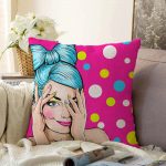 - Sonil-K-244-Gorsel1 - Realhomes Pop Art Dijital Baskılı Dekoratif Raşel Kadife Yastık Kırlent Kılıfı Realhomes