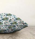 - Sonil-K-2441-Gorsel3 - Realhomes  Mavi Geometrik Palmiye Desenleri Dekoratif Raşel Kadife Yastık Kılıfı Realhomes