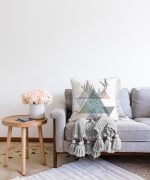 - Sonil-K-2445-Gorsel2 - Realhomes  Geyik Çizimli Modern Dijital Baskılı Raşel Kadife Yastık Kılıfı Realhomes