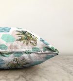 - Sonil-K-2455-Gorsel3 - Realhomes Geometrik Palmiye Desenli Dijital Baskılı Raşel Kadife Yastık Kırlent Kılıfı Realhomes