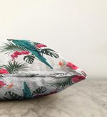 - Sonil-K-2463-Gorsel3 - Realhomes  Mavi Papağan Dijital Baskılı Raşel Kadife Yastık Kırlent Kılıfı Realhomes