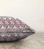 Simetrik Çini Motifli Dekoratif Raşel Kadife Yastık Kırlent Kılıfı Realhomes