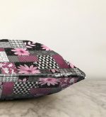 - Sonil-K-2490-Gorsel3 - Realhomes  Mozaik Desenli Geometrik Şekiller Dekoratif Raşel Kadife Yastık Kırlent Kılıfı Realhomes