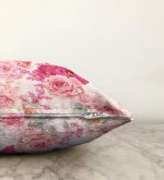 Pudra Çiçekler Temalı Dijital Baskılı Raşel Kadife Yastık Kırlent Kılıfı Realhomes