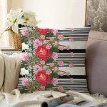 - Sonil-K-2499-Gorsel1 - Realhomes  Notalar Temalı Dijital Baskılı Raşel Kadife Yastık Kırlent Kılıfı Realhomes