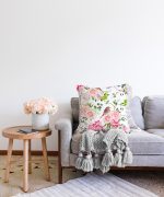 - Sonil-K-2512-Gorsel2 - Realhomes Renkli Kuş Motifli Dijital Baskılı Raşel Kadife Yastık Kırlent Kılıfı Realhomes