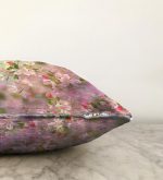 Sardunya Çizimli Modern Raşel Kadife Yastık Kırlent Kılıfı Realhomes