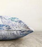 - Sonil-K-2523-Gorsel3 - Realhomes Turkuaz Palmiye Çizimli Dijital Baskılı Raşel Kadife Kırlent Kılıfı Realhomes