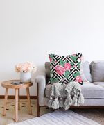 - Sonil-K-2524-Gorsel2 - Realhomes Karışık Desenli Gül Dijital Baskılı Dekoratif Raşel Kadife Kırlent Kılıfı Realhomes