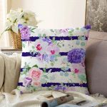 - Sonil-K-2528-Gorsel1 - Realhomes Sümbül Desenli Yatay Çizgili Dekoratif Raşel Kadife Kırlent Kılıfı Realhomes