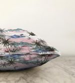 - Sonil-K-2535-Gorsel3 - Realhomes  Palmiye Motifli Ada Desenli Dijital Baskılı Raşel Kadife Yastık Kırlent Kılıfı Realhomes