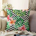 - Sonil-K-2539-Gorsel1 - Realhomes Zigzag Zebra Desenli Dijital Baskılı Raşel Kadife Yastık Kırlent Kılıfı Realhomes