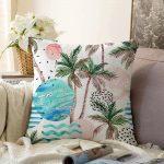 - Sonil-K-2542-Gorsel1 - Realhomes  Palmiye Desenli Gezegen Dijital Baskılı Raşel Kadife Yastık Kırlent Kılıfı Realhomes