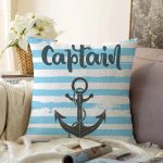 - Sonil-K-2543-Gorsel1 - Realhomes Denizci Motifli Dijital Baskılı Raşel Kadife Yastık Kırlent Kılıfı Realhomes