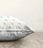 Bulut Mavi Yıldız Dekoratif Raşel Kadife Yastık Kırlent Kılıfı Realhomes