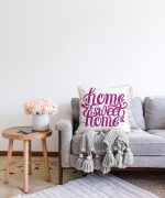 - Sonil-K-2562-Gorsel2 - Realhomes Eflatun Home Sweet Home Dijital Baskılı Raşel Kadife Yastık Kırlent Kılıfı Realhomes