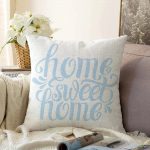 - Sonil-K-2564-Gorsel1 - Realhomes  Mavi Home Sweet Home Modern Raşel Kadife Yastık Kırlent Kılıfı Realhomes