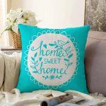 - Sonil-K-258-Gorsel1 - Realhomes Home Sweet Home Dijital Baskılı Dekoratif Raşel Kadife Yastık Kırlent Kılıfı Realhomes