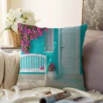 - Sonil-K-259-Gorsel1 - Realhomes  Mavi Bahçe Dijital Baskılı Dekoratif Raşel Kadife Yastık Kırlent Kılıfı Realhomes