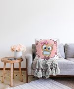 RealHomes Dijital Baskılı Dekoratif Raşel Kadife Yastık Kırlent Kılıfı Realhomes