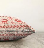 - Sonil-K-3020-Gorsel3 - Realhomes  Kanaviçe Motifli Yılbaşı Temalı Dijital Baskılı Raşel Kadife Kırlent Kılıfı Realhomes