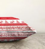 - Sonil-K-3026-Gorsel3 - Realhomes Merry Christmas Kanaviçe Görünümlü Geyikler Dijital Baskılı Raşel Kadife Yastık Kırlent Kılıfı Realhomes