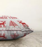 - Sonil-K-3028-Gorsel3 - Realhomes  Happy New Year Temalı Dijital Baskılı Dekoratif Raşel Kadife Yastık Kırlent Kılıfı Realhomes