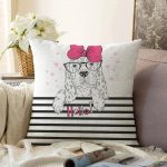 Zebra Desenli Dijital Baskılı Dekoratif Raşel Kadife Yastık Kırlent Kılıfı Realhomes