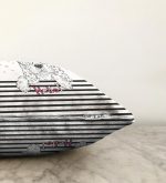 Zebra Desenli Dijital Baskılı Dekoratif Raşel Kadife Yastık Kırlent Kılıfı Realhomes