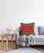- Sonil-K-3034-Gorsel2 - Realhomes Merry Christmas Motifli Dijital Baskılı Raşel Kadife Yastık Kırlent Kılıfı Realhomes