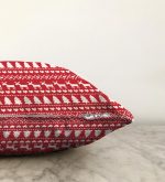 - Sonil-K-3049-Gorsel3 - Realhomes Kırmızı Zeminde Yılbaşı Motifleri Dijital Baskılı Raşel Kadife Yastık Kırlent Kılıfı Realhomes