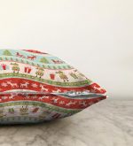 Renkli Yılbaşı Motifleri Dekoratif Raşel Kadife Yastık Kırlent Kılıfı Realhomes